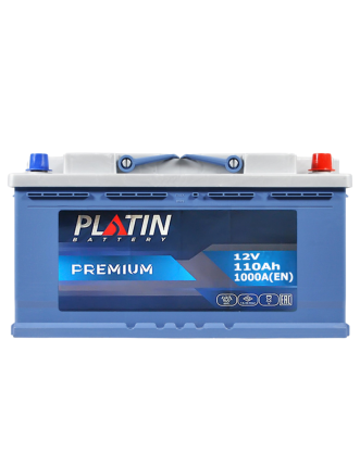 Автомобільний акумулятор PLATIN Premium 110Ah 1000A R+ (правий +) MF L5