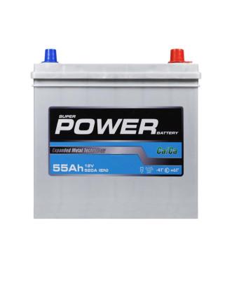 Автомобільний акумулятор POWER Silver Asia 55Ah 520A R+ (правий +) NS60 SMF н. до.