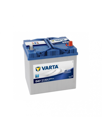 Автомобільний акумулятор VARTA Blue Dynamic Asia 60Ah 540A R+ (правий +) D47