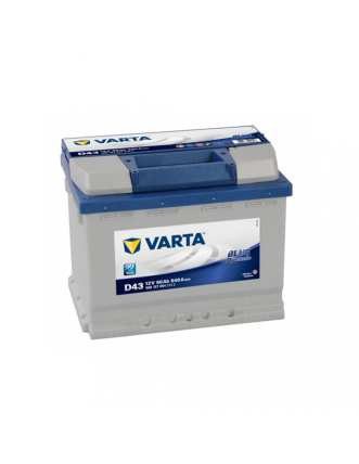 Автомобільний акумулятор VARTA Blue Dynamic 60Ah 540A L+ (лівий +) D43