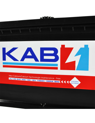 Автомобільний акумулятор KAB Red MF (D4A) 140Ah 1000A L+