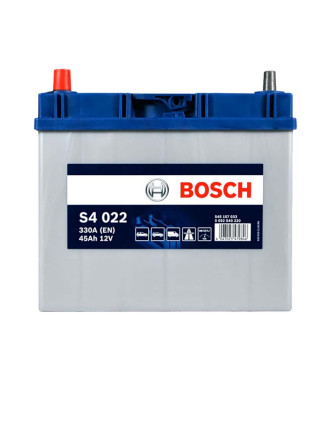 Автомобільний акумулятор BOSCH Asia 45Ah 330A L+ (лівий +) тонка клема B24 (S40 220)