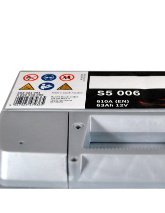 Автомобільний акумулятор BOSCH 63Ah 610A L+ (лівий +) L2 (S50 060)