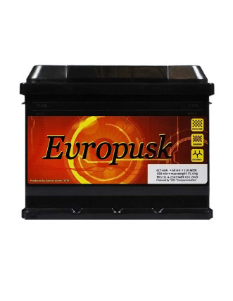 Автомобільний акумулятор Evropusk 60Аh 510A L+ (лівий +) L2