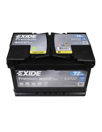 Автомобільний акумулятор EXIDE Premium 72Аh 720Ah R+ (правий +) EA722
