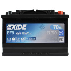 Автомобільний акумулятор EXIDE (EL700) Start-Stop EFB 70Аh 760A R+
