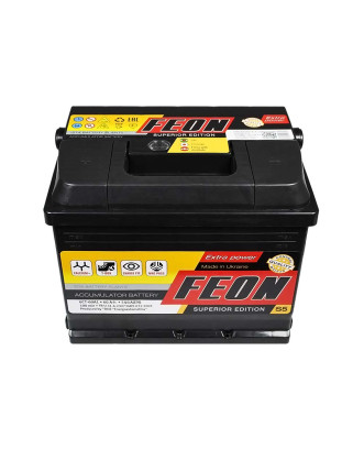 Автомобільний акумулятор FEON 60Ah 540А L+ (лівий +)