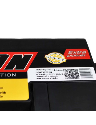 Автомобільний акумулятор FEON 60Ah 540А L+ (лівий +)