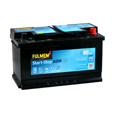 Автомобільний акумулятор FULMEN Start-Stop AGM 80Ah 800A R+ (правий +)