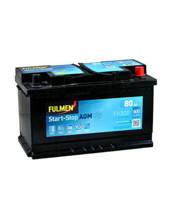 Автомобільний акумулятор FULMEN Start-Stop AGM 80Ah 800A R+ (правий +)