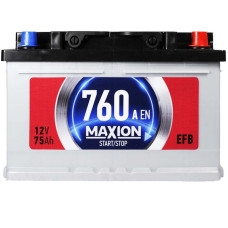 Автомобільний акумулятор MAXION EFB 75Ah 760A R+ (правий +) SMF L3B