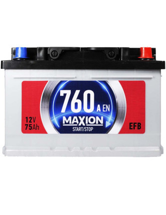 Автомобільний акумулятор MAXION EFB 75Ah 760A R+ (правий +) SMF L3B