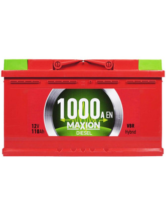 Автомобільний акумулятор MAXION Diesel 110Ah 1000A R+ (правий +) MF L5