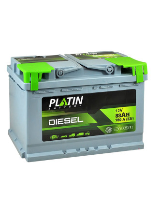 Автомобільний акумулятор PLATIN Silver Disel 88Ah 780A R+ (правий +) MF
