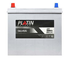 Автомобільний акумулятор PLATIN Silver Asia 59Ah 590A L+ (лівий) SMF (NS60) т.к.