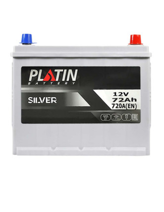 Автомобільний акумулятор PLATIN Silver Asia 72Ah 720A R+ (правий +) SMF N50
