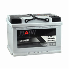 Автомобільний акумулятор PLATIN Silver 80Ah 780A R+ (правий +) MF