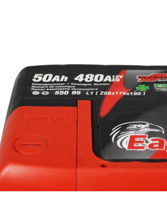 Автомобільний акумулятор SZNAJDER Plus 50Ah 480A R+ (правий +) L1