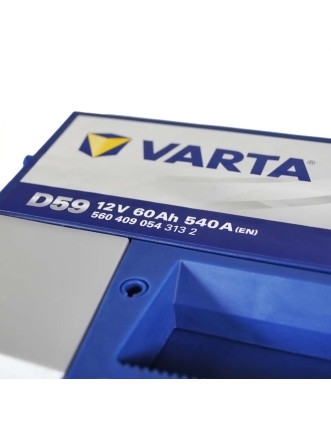 Автомобільний акумулятор VARTA Blue Dynamic 60Ah 540A R+ (правий +) D59 LB2 (h=175)