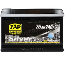 Автомобільний акумулятор ZAP Silver 75Ah 740A R+ (правий +) LB3 (575 87) h=175