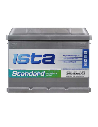 Автомобільний акумулятор ISTA Standard (L2) 63 Аh 570A R+