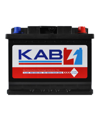 Автомобільний акумулятор KAB Red SMF (L2) 62Ah 540A R+