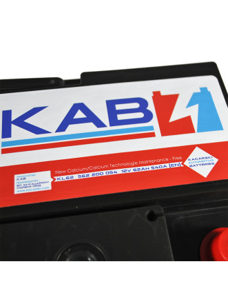 Автомобільний акумулятор KAB Red SMF (L2) 62Ah 540A R+