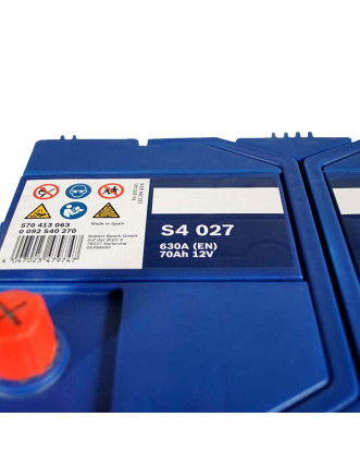 Автомобільний акумулятор BOSCH Asia 70Ah 630A L+ (лівий +) D26 (S40 270) н.к.