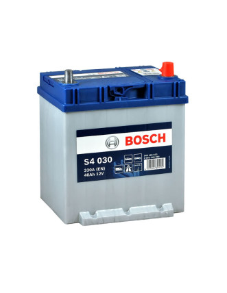 Автомобільний акумулятор BOSCH 40Ah 330A R+ (правий +) S40 300