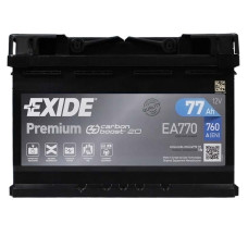 Автомобільний акумулятор EXIDE Premium 77Аh 760Ah R+ (правий +) EA770