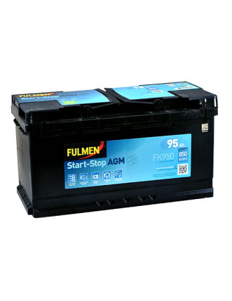 Автомобільний акумулятор FULMEN Start-Stop AGM 95Ah 850A R+ (правий +)