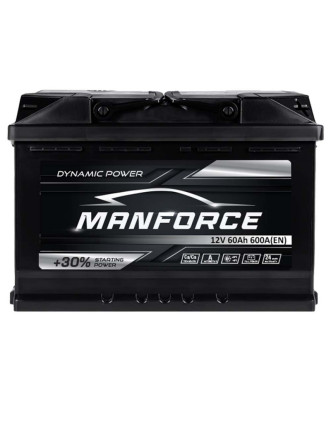 Автомобільний акумулятор MANFORСE 60Ah 600A R+ (правий +) MF L2B