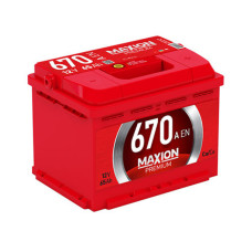 Автомобільний акумулятор MAXION Premium 65Аh 670A L+ (лівий +)