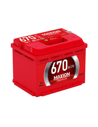 Автомобільний акумулятор MAXION Premium 65Аh 670A L+ (лівий +)