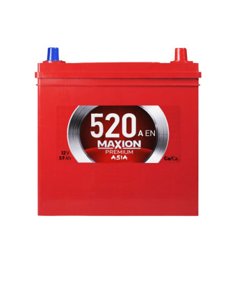 Автомобільний акумулятор MAXION Premium Asia 59Ah 520A R+ (правий +) NS60
