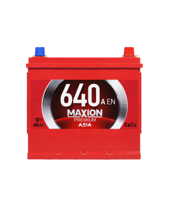 Автомобільний акумулятор MAXION Premium Asia 68Ah 640A R+ (правий +) D23