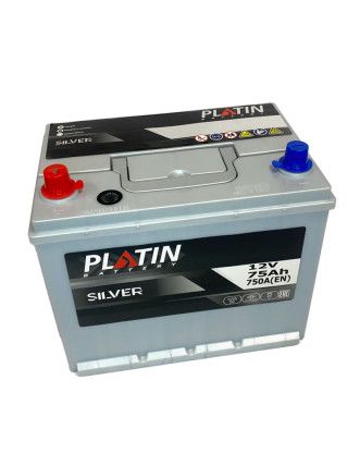 Автомобільний акумулятор PLATIN Silver Asia 75Ah 750A L+(лівий+) н.к. SMF N50