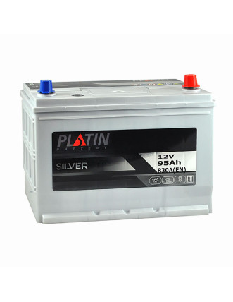 Автомобільний акумулятор PLATIN Silver Asia 95Ah 830A R+ (правий +) SMF