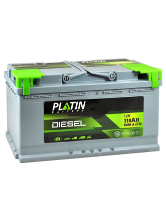 Автомобільний акумулятор PLATIN Silver Disel 110Ah 1000A R+ (правий +) MF