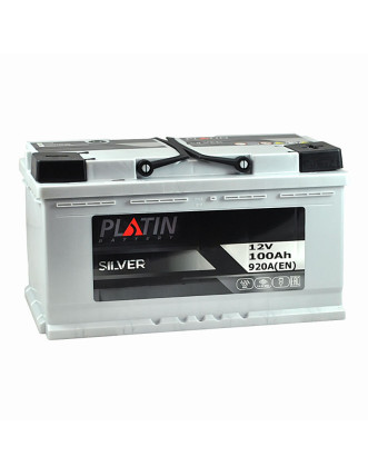 Автомобільний акумулятор PLATIN Silver 100Ah 920A R+ (правий +) MF