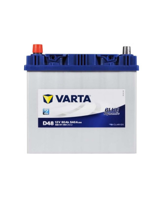 Автомобільний акумулятор VARTA Blue Dynamic Asia 60Ah 540A L+ (лівий +) D48