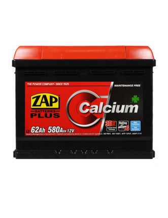Автомобільний акумулятор ZAP Plus 62Ah 580A L+ (лівий +) 562 96