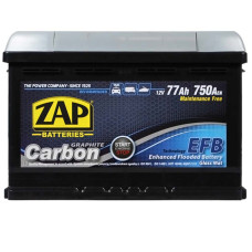 Автомобільний акумулятор ZAP Carbon EFB 77Аh 750А R+ (правий +) 577 05