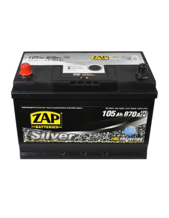 Автомобільний акумулятор ZAP Silver Calcium Asia 105Аh 870А L+ (лівий +) 605A1