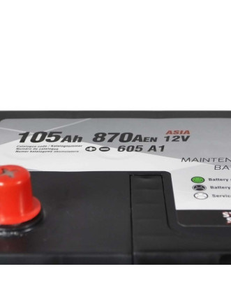 Автомобільний акумулятор ZAP Silver Calcium Asia 105Аh 870А L+ (лівий +) 605A1