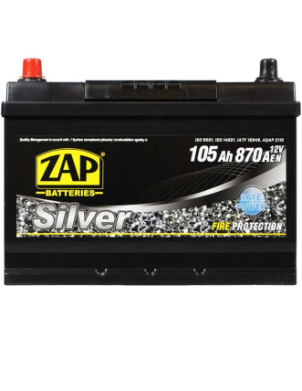 Автомобільний акумулятор ZAP Silver Calcium Asia 105Аh 870А L+ (лівий +) 605A1