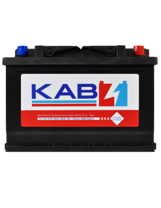 Автомобільний акумулятор KAB Red SMF (L3) 75Ah 680A R+