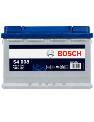Автомобільний акумулятор BOSCH 74Ah 680A R+ (правий +) S40 080