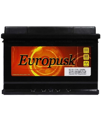 Автомобільний акумулятор Evropusk 77Аh 720A R+ (правий +) L3
