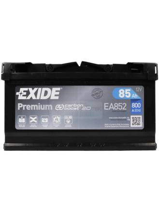 Автомобільний акумулятор EXIDE Premium (EA852) 85Аh 800Ah R+ h=175
